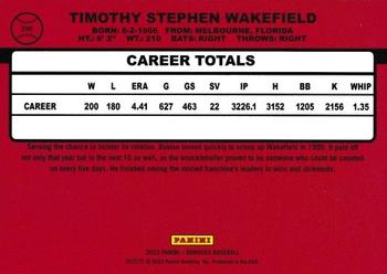 2023 Donruss - Career Stat Line #290 Tim Wakefield Back