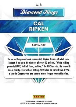 2023 Donruss - Season Stat Line #8 Cal Ripken Back