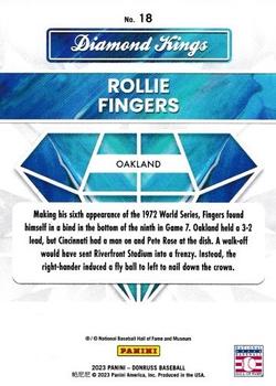 2023 Donruss - Season Stat Line #18 Rollie Fingers Back