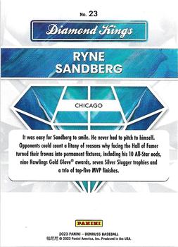 2023 Donruss - Season Stat Line #23 Ryne Sandberg Back