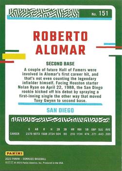 2023 Donruss - Season Stat Line #151 Roberto Alomar Back