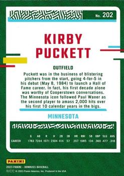 2023 Donruss - Season Stat Line #202 Kirby Puckett Back