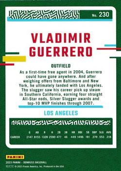 2023 Donruss - Season Stat Line #230 Vladimir Guerrero Back