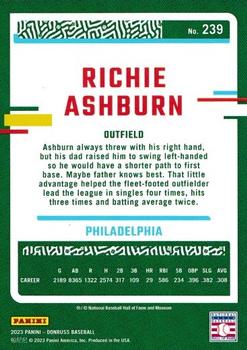 2023 Donruss - Season Stat Line #239 Richie Ashburn Back