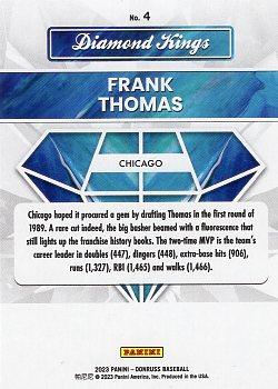 2023 Donruss - One Hundred #4 Frank Thomas Back