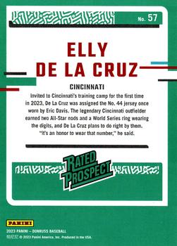 2023 Donruss - One Hundred #57 Elly De La Cruz Back