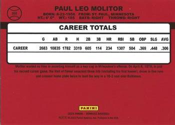 2023 Donruss - One Hundred #268 Paul Molitor Back