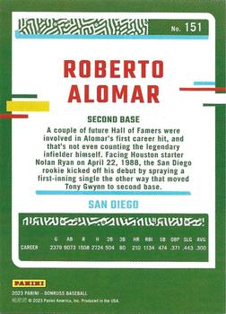 2023 Donruss - On Fire #151 Roberto Alomar Back