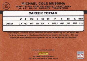 2023 Donruss - America #274 Mike Mussina Back