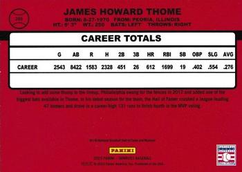 2023 Donruss - Presidential Collection #289 Jim Thome Back