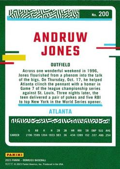 2023 Donruss - Artist Proof #200 Andruw Jones Back