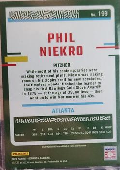 2023 Donruss - Press Proof #199 Phil Niekro Back