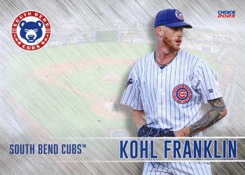 2023 Choice South Bend Cubs #08 Kohl Franklin Front