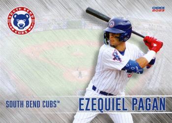2023 Choice South Bend Cubs #22 Ezequiel Pagan Front