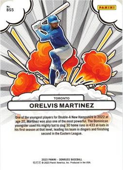 2023 Donruss - Bomb Squad #BS5 Orelvis Martinez Back