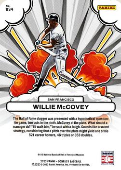 2023 Donruss - Bomb Squad Rapture #BS4 Willie McCovey Back