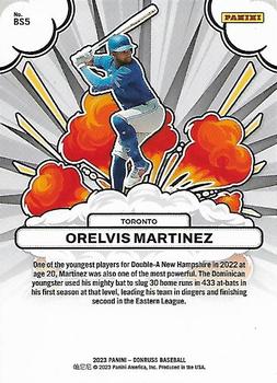 2023 Donruss - Bomb Squad Rapture #BS5 Orelvis Martinez Back