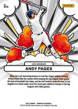 2023 Donruss - Bomb Squad Rapture #BS6 Andy Pages Back