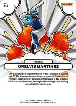 2023 Donruss - Bomb Squad Vector #BS5 Orelvis Martinez Back