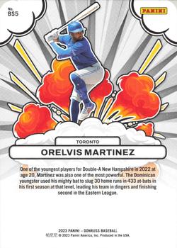 2023 Donruss - Bomb Squad Silver #BS5 Orelvis Martinez Back