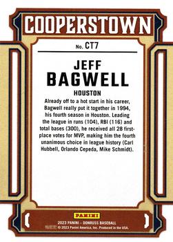 2023 Donruss - Cooperstown Rapture #CT7 Jeff Bagwell Back