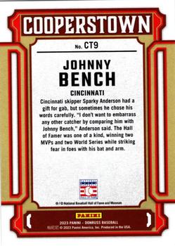 2023 Donruss - Cooperstown Blue #CT9 Johnny Bench Back