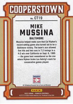 2023 Donruss - Cooperstown Blue #CT19 Mike Mussina Back