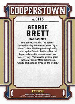 2023 Donruss - Cooperstown Red #CT15 George Brett Back