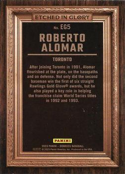 2023 Donruss - Etched in Glory #EG5 Roberto Alomar Back