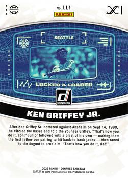 2023 Donruss - Locked & Loaded Rapture #LL1 Ken Griffey Jr. Back