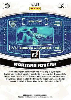 2023 Donruss - Locked & Loaded Rapture #LL5 Mariano Rivera Back