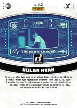 2023 Donruss - Locked & Loaded Vector #LL2 Nolan Ryan Back