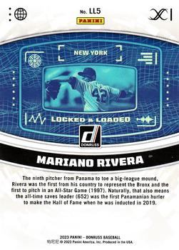 2023 Donruss - Locked & Loaded Vector #LL5 Mariano Rivera Back