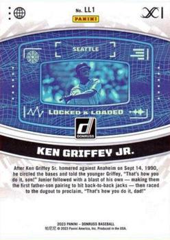 2023 Donruss - Locked & Loaded Blue #LL1 Ken Griffey Jr. Back