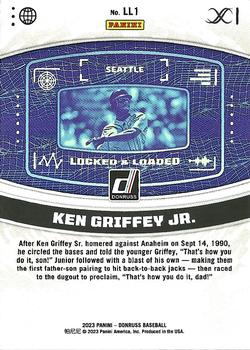 2023 Donruss - Locked & Loaded Gold #LL1 Ken Griffey Jr. Back