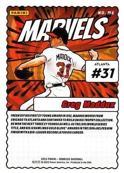 2023 Donruss - Marvels Vector #M6 Greg Maddux Back