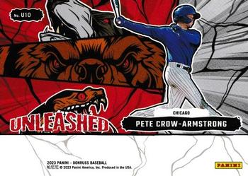 2023 Donruss - Unleashed #U10 Pete Crow-Armstrong Back
