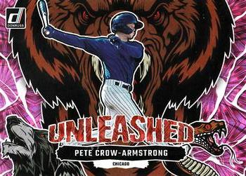 2023 Donruss - Unleashed Pink Fireworks #U10 Pete Crow-Armstrong Front
