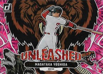 2023 Donruss - Unleashed Pink Fireworks #U18 Masataka Yoshida Front