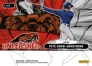 2023 Donruss - Unleashed Vector #U10 Pete Crow-Armstrong Back