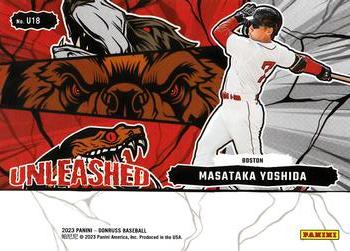2023 Donruss - Unleashed Vector #U18 Masataka Yoshida Back