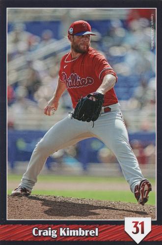 2023 Philadelphia Phillies Photo Cards #NNO Craig Kimbrel Front
