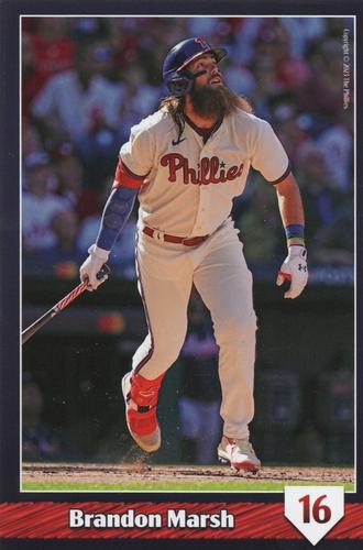 2023 Philadelphia Phillies Photo Cards #NNO Brandon Marsh Front
