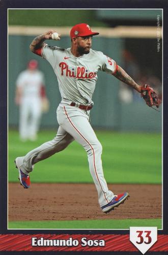 2023 Philadelphia Phillies Photo Cards #NNO Edmundo Sosa Front
