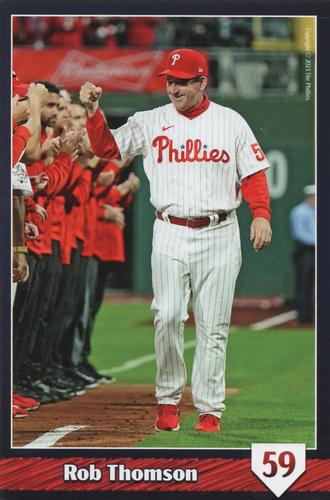 2023 Philadelphia Phillies Photo Cards #NNO Rob Thomson Front