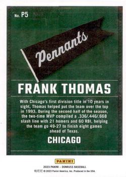 2023 Donruss - Pennants #P5 Frank Thomas Back