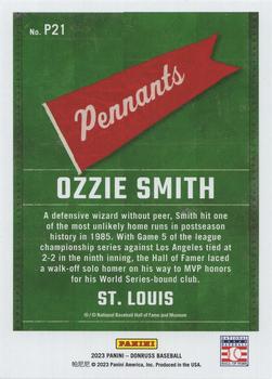 2023 Donruss - Pennants #P21 Ozzie Smith Back