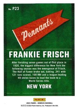 2023 Donruss - Pennants #P23 Frankie Frisch Back
