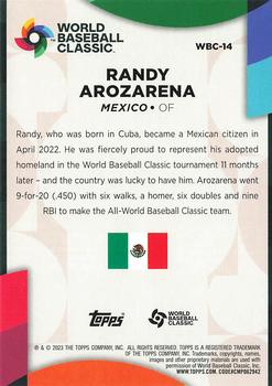 2023 Topps - World Baseball Classic Stars #WBC-14 Randy Arozarena Back
