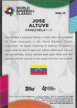 2023 Topps - World Baseball Classic Stars #WBC-15 Jose Altuve Back